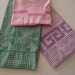 Vintage Pillowcases 3 gingham check embroidered pink purple green