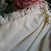 Vintage Bridal Pouch Purse drawstring victorian silk & lace Bride bag