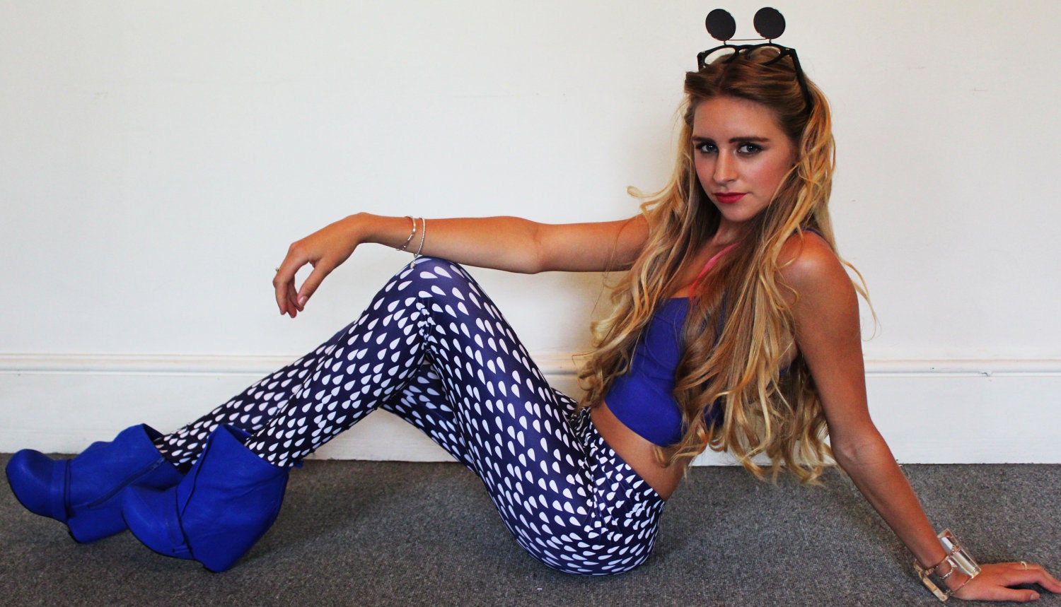 Leggings - Rain Print - M/L