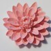 50mm Beautiful Princess Pink Crimson Waterlily Flower Cabochon