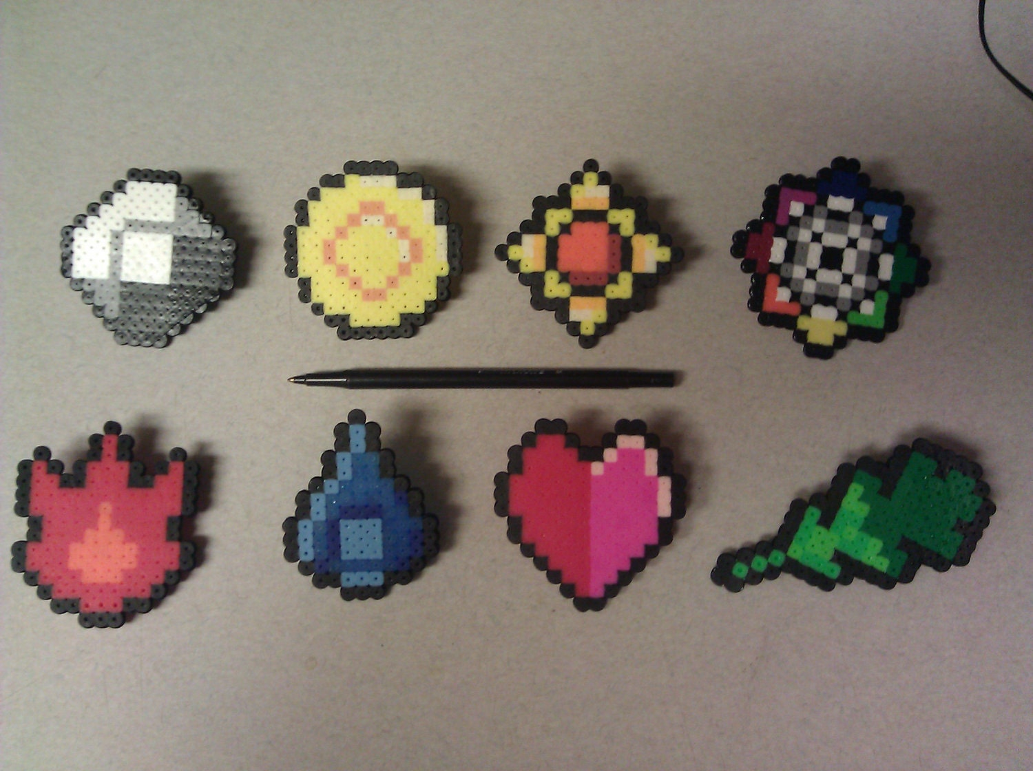 Items Similar To The Original Pokemon Perler Badges On Etsy