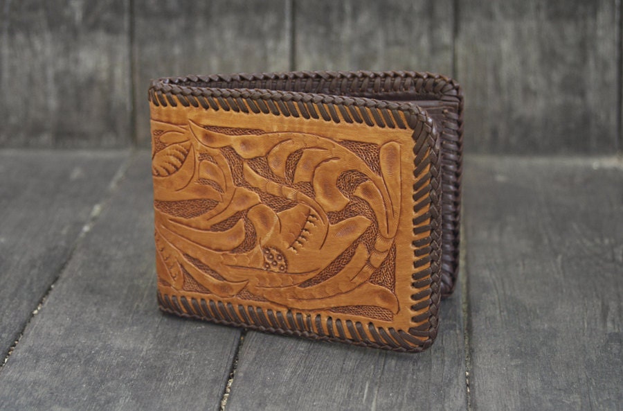 Leather Tooled Wallet