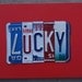 License Plate Sign - LUCKY