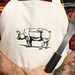 Butcher Apron Screen Printed Meat Cut Chart