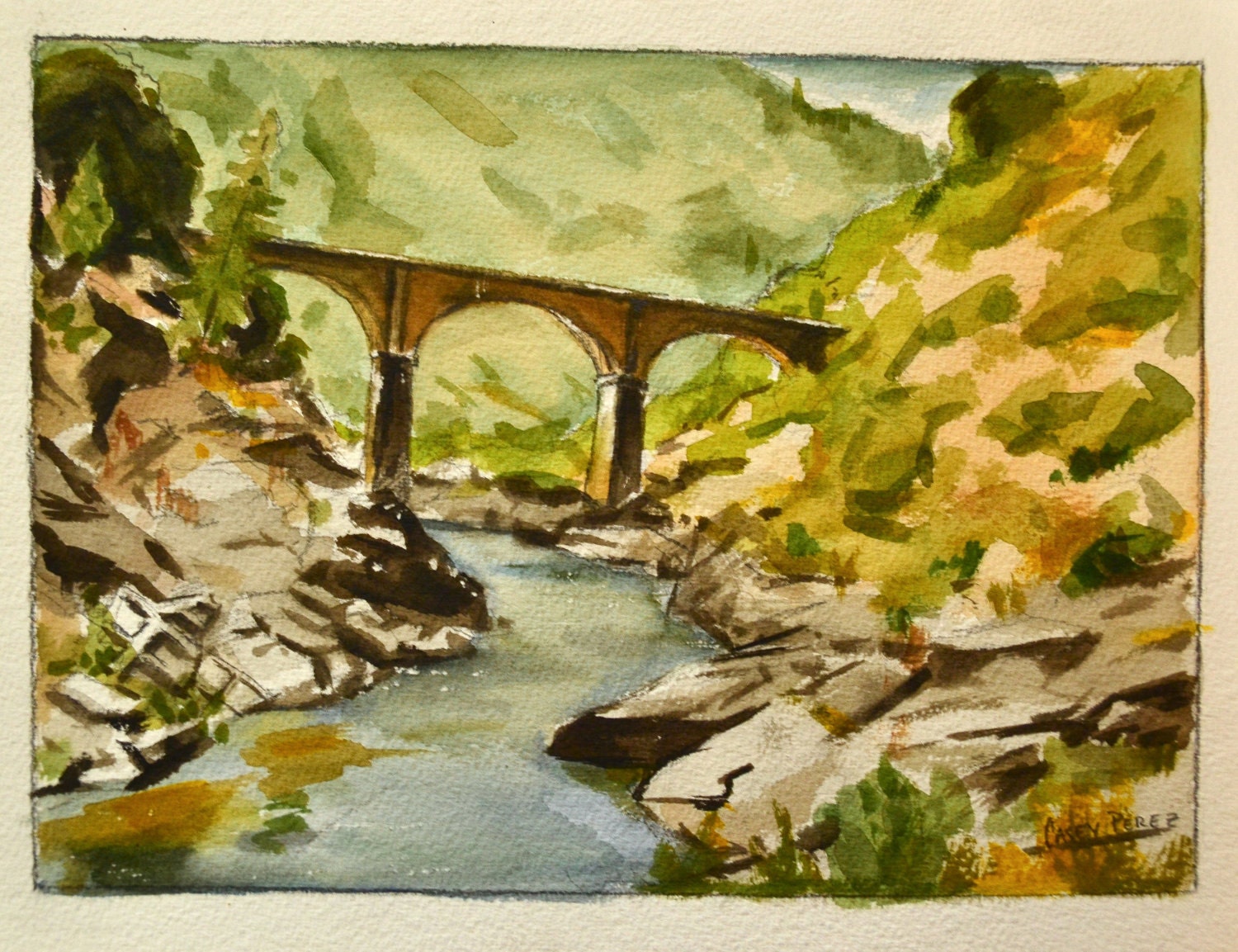 Easy Watercolor Landscape