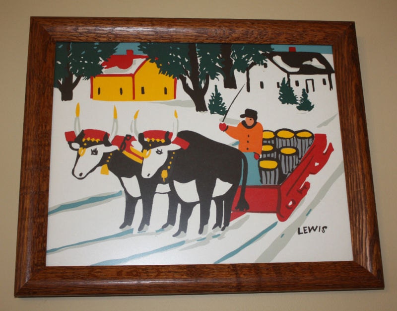 MAUDE LEWIS PRINT painting - Copyright from original in Nova Scotia.