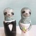 Custom Love Wedding Cake Toppers - Sloth