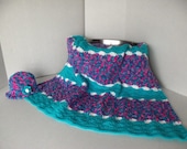 Toddler Shell Pattern Afghan and Sun Hat