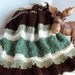Sage Green and Brown Textured Afghan