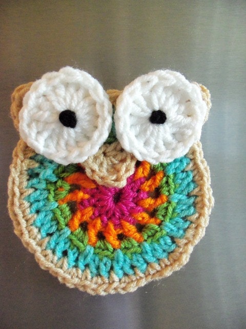Decorative Owl Fridge Magnet