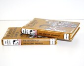Hardy Boys Mystery Books Set of Two Brown Photography Prop Interior Design