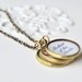 Mother of the Bride I loved her first custom photo antique brass three pendant necklace - wedding day gift for mom
