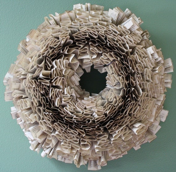 Beautiful Book Wreathes