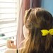 Yellow bow hair clip - cute felt bow barrette, spring accessory for women and girls