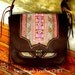 Hill Tribe Hmong embroidery and Leather combination bag -butterfly