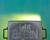 Unique Graduation Gift up-cycled VINTAGE  Ambient Insight Light Let It Begin With Me repurposedVintage Aluminum Baking Pan