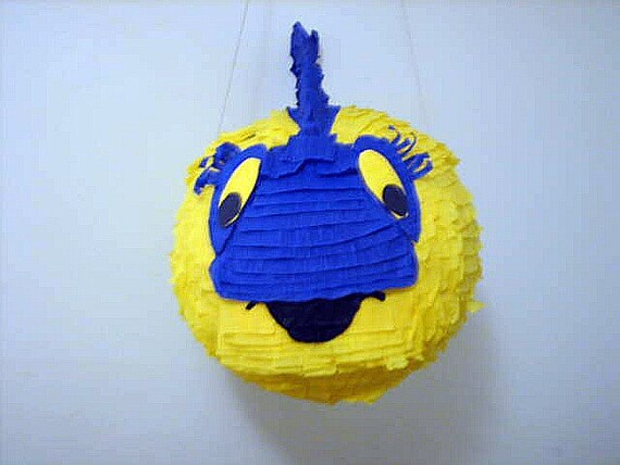 Fish Party Pinata Yellow and Blue Il_570xn