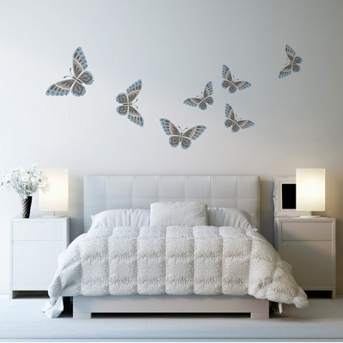 Butterfly stencils, 3 x reusable (2 layer) stencils, Beautiful Butterfly, Sizes XS, S & M