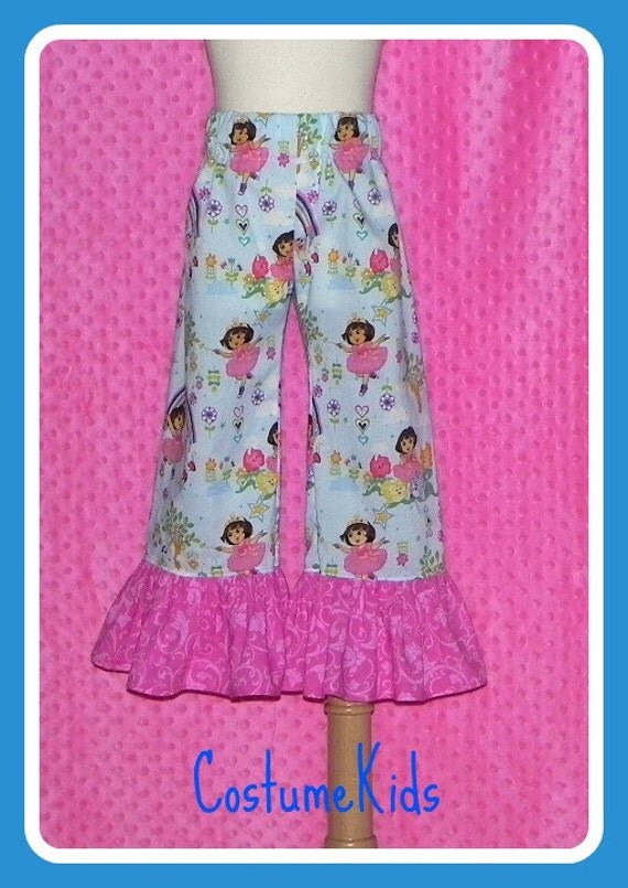 Dora The Explorer Cotton Ruffle Pants. Toddler to by CostumeKids