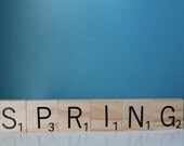 Spring Scrabble Tiles