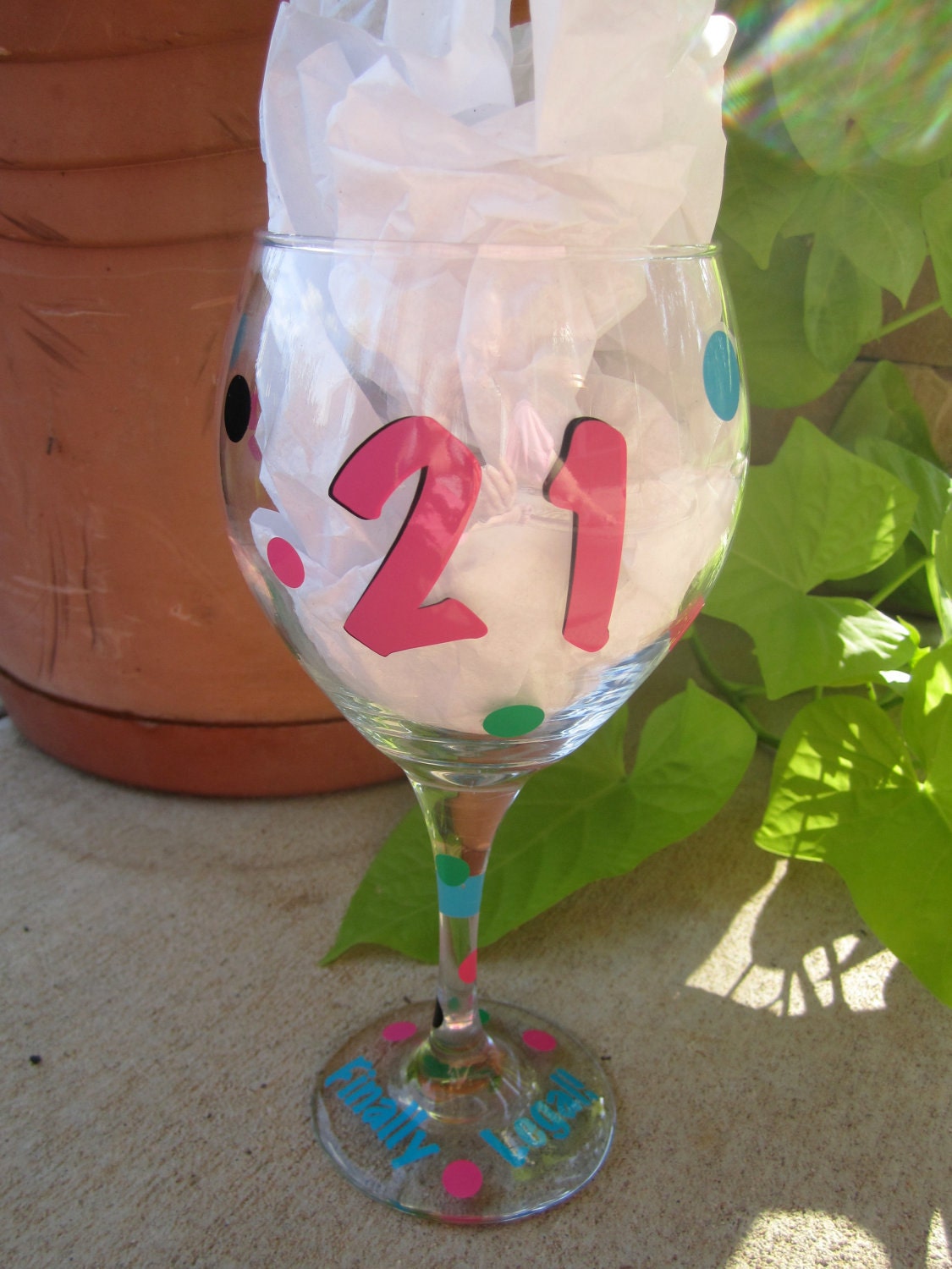 Birthday Wine Glass