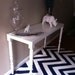 Chevron Rug, Jonathan Adler Navy 6x8