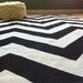 Chevron Rug, 5x7 Charcoal Gray