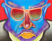11 x 14 Painting - ORIGINAL - Bright Colors - SHADES MCFUNK