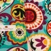 DSLR Camera Strap Cover- lens cap pocket and padding included- Turquoise/ Blue Bright Pattern