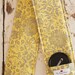 Camera Strap Cover- lens cap pocket and padding included- Yellow and Gray Lace