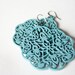 Turquoise Wooden Lace Dangles
