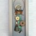 bisque doll ornament ORIGINAL vintage sewing child hat by Elizabeth Rosen