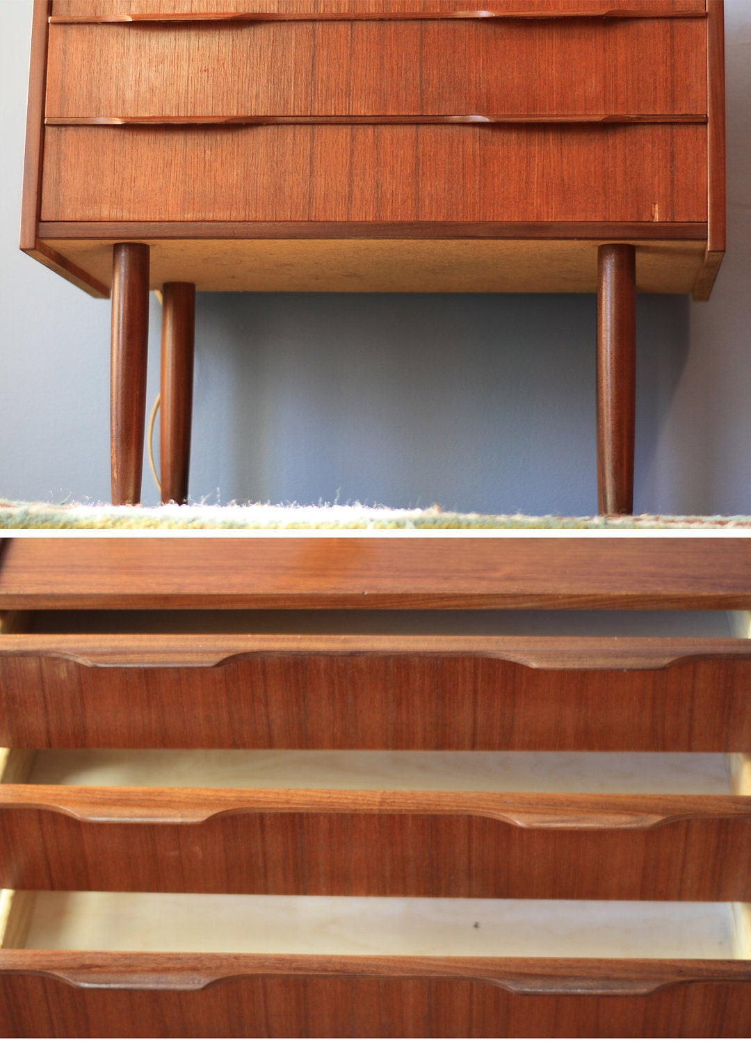 RESERVED FOR ASA3P --- Danish Modern Side Table - Mini Dresser