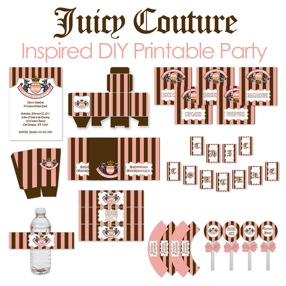 Juicy Couture Inspired Collection - This listing is for SIX items - You Choose