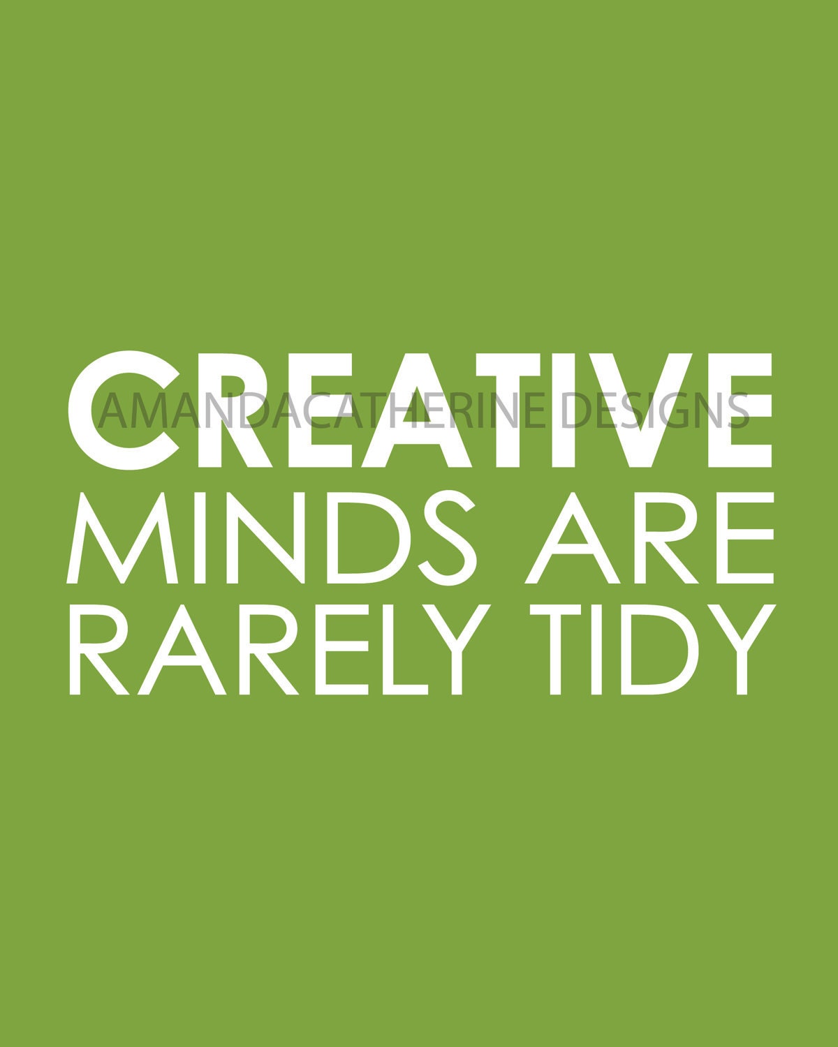 Lime "Creative Minds" print poster