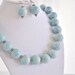 Light Sapphire Necklace Set OOAK