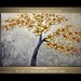 Original abstract Modern Palette Knife Textured Thick Oil Paint Touch of Sun floral fine art by P. Nizamas 36