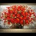 Original Modern Palette Knife Textured Oil Painting Bouquet floral fine art by P. Nizamas 3FTx2FT