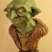 Nilbog the Goblin OOAK Small-Scale Polymer Clay Bust