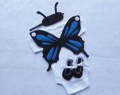 Baby butterfly photo prop, costume, onesie
