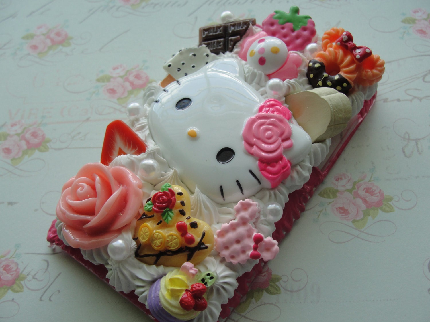 Cute Hello Kitty Deco Ipod touch 4g Case