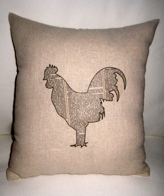 rooster shaped pillow