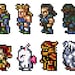 Final Fantasy 6 character sheet cross stitch kit - (Final Fantasy III for the SNES)
