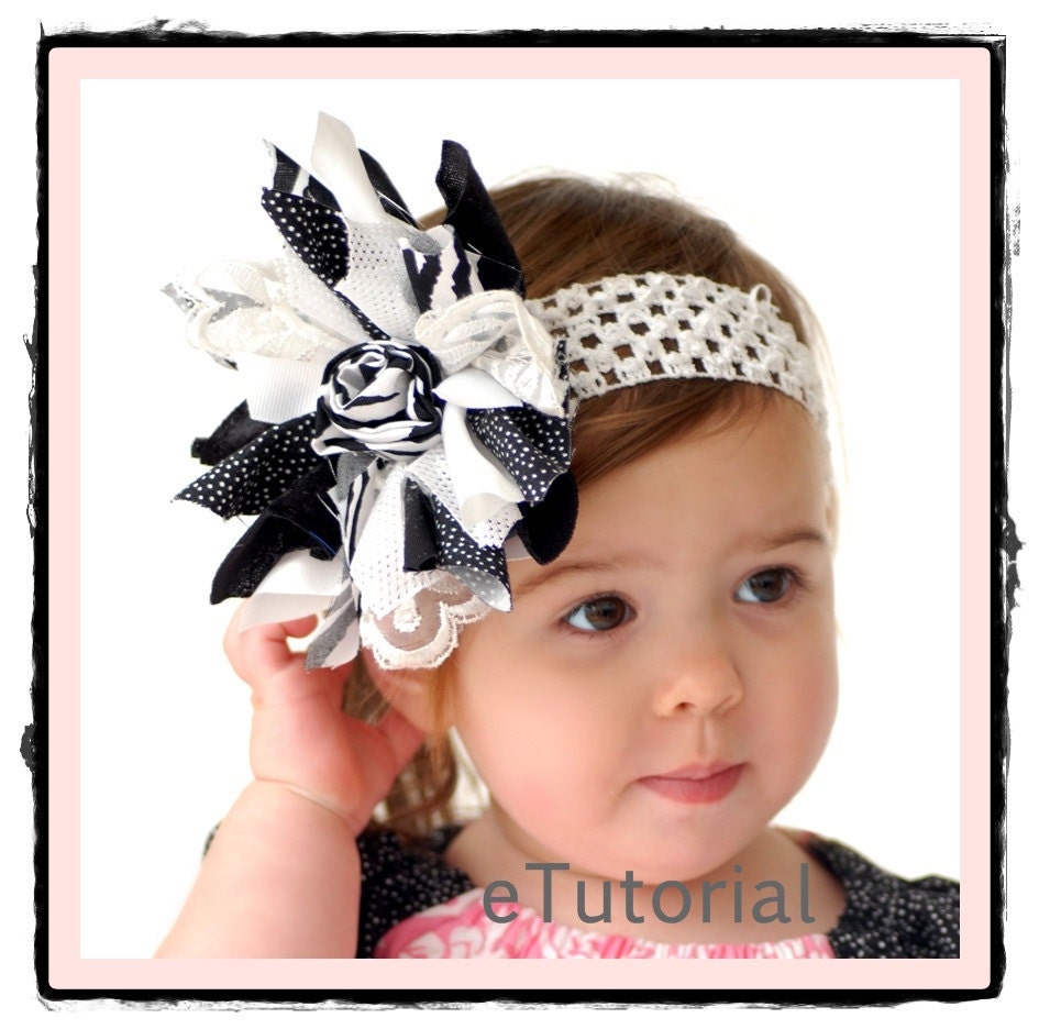 Hair Bow Tutorial by Boutique Elli'Ette . . eTutorial . . PDF File