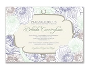 Bridal Shower Invitation Baby Shower Surprise Birthday Party Wedding invitation DIY Digital or Printed - Belinda Style