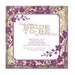 Rustic Bridal Shower Invitation Square Purple Flowers Lace Wood Rustic Wedding Invitation Bride-To-Be Printable or Printed - Nanette Style