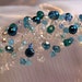 Delicate Peacock Pearl Blue Wedding Hair Comb Bridal Hair Bridesmaid Headress Veil Comb Flower Girl READY TO SHIP