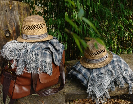 Soft Linen Plaid Blanket