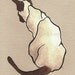 siamese cat, acrylic painting