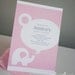 Baby Shower Invitation - Baby Elephant - Personalized 7"x5" - GIRL - Print Your Own